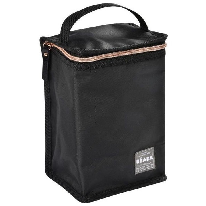 BEABA Pochette repas isotherme black/rose gold