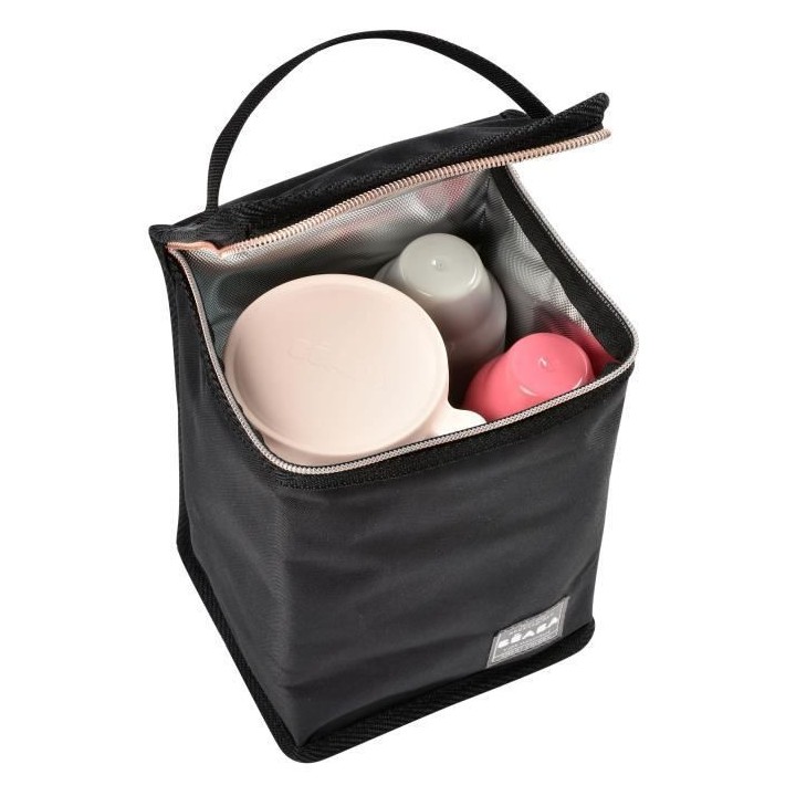 BEABA Pochette repas isotherme black/rose gold
