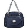 BEABA, Sac a langer Genéve II, Modulable, Grande contenance, Rangements multiples, Pochette avant amovible, Bleu marine