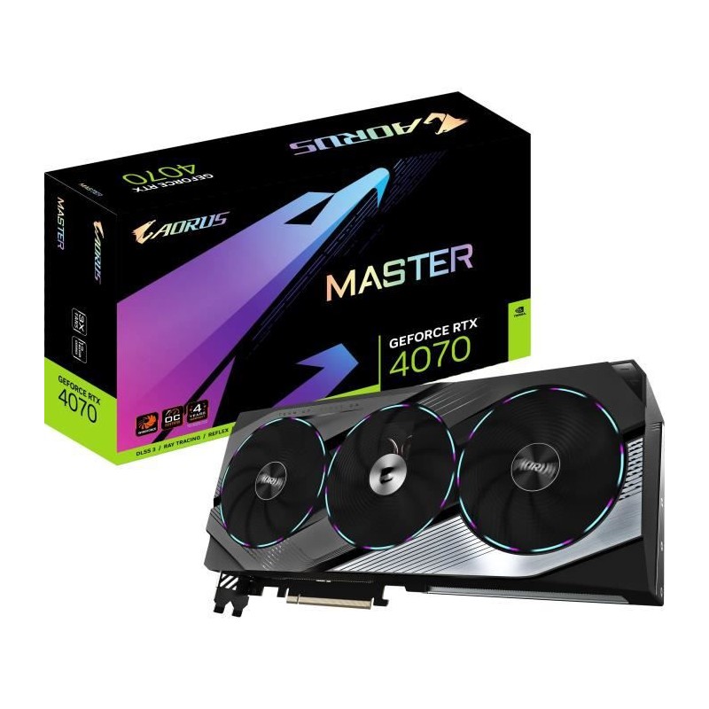 GIGABYTE - GeForce - Carte Graphique - RTX 4070 MASTER - 12G