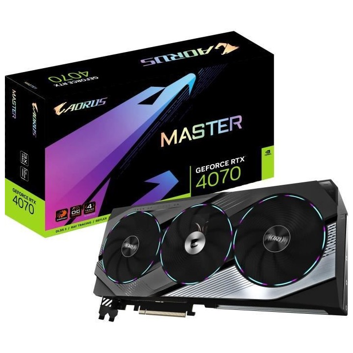 GIGABYTE - GeForce - Carte Graphique - RTX 4070 MASTER - 12G