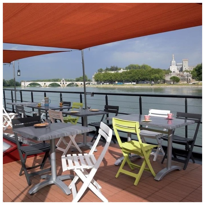 GROSFILLEX Chaise pliante Miami - Blanc