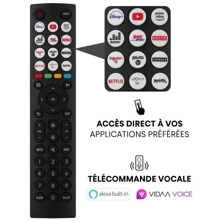 TV LED HISENSE - 55A6BG - 55'' (139,7CM) - UHD 4K - DOLBY VISION - SMA