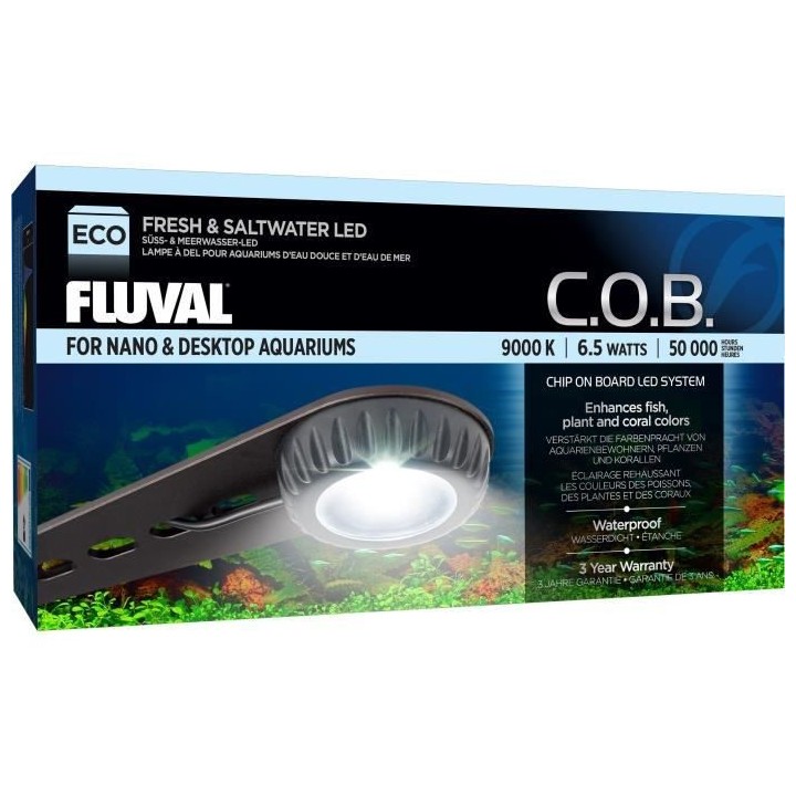 FLUVAL Appareil d'éclairage compact Nano LED - Pour poisson