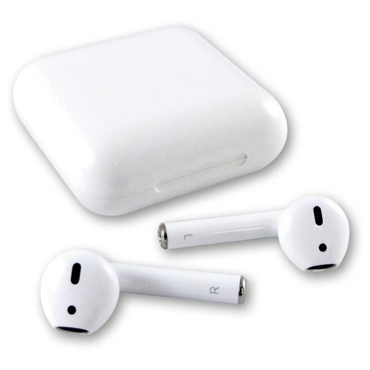 OREILLETTES STEREO BLUETOOTH BLANC - INOVALLEY - CO15-MIRROR-W