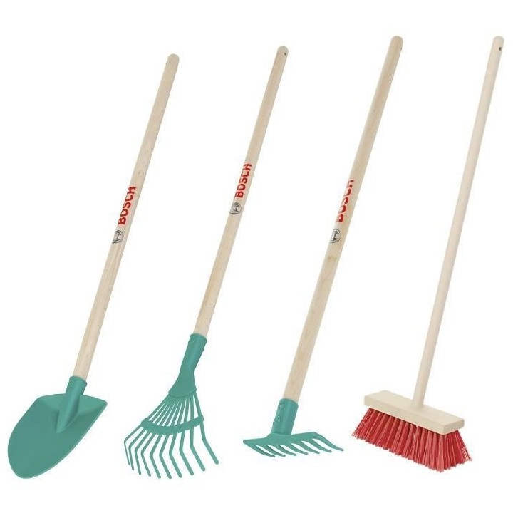 Outils de jardinage Bosch en bois et plastique, 4 pieces - KLEIN - 279