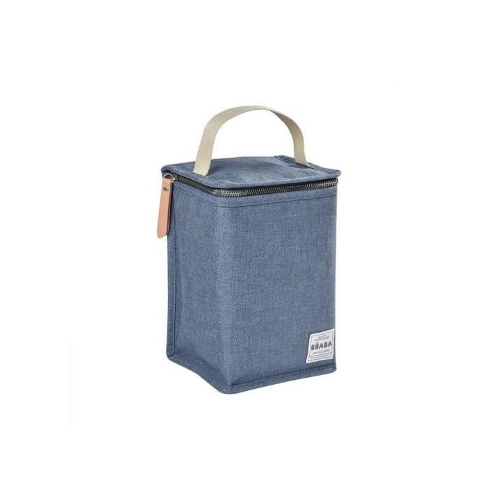BEABA, Pochette repas isotherme Bleu chiné