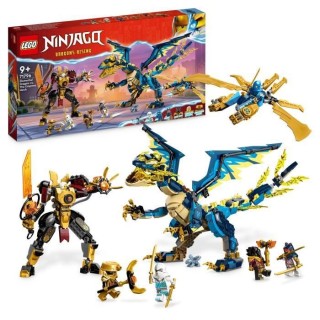 LEGO NINJAGO 71796 Le Dragon Élémentaire contre le Robot de l'Impér