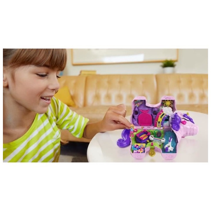 Polly Pocket - Sac Licorne Surprises - Piñata Licorne Féérique + de