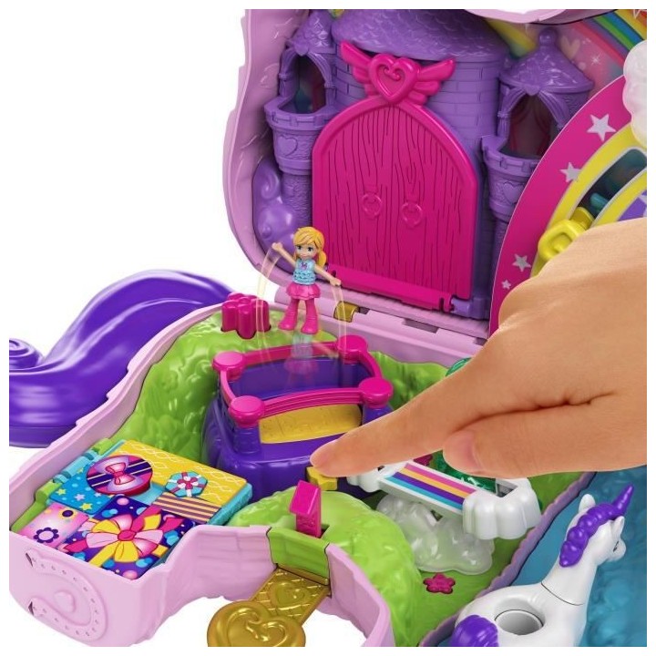Polly Pocket - Sac Licorne Surprises - Piñata Licorne Féérique + de