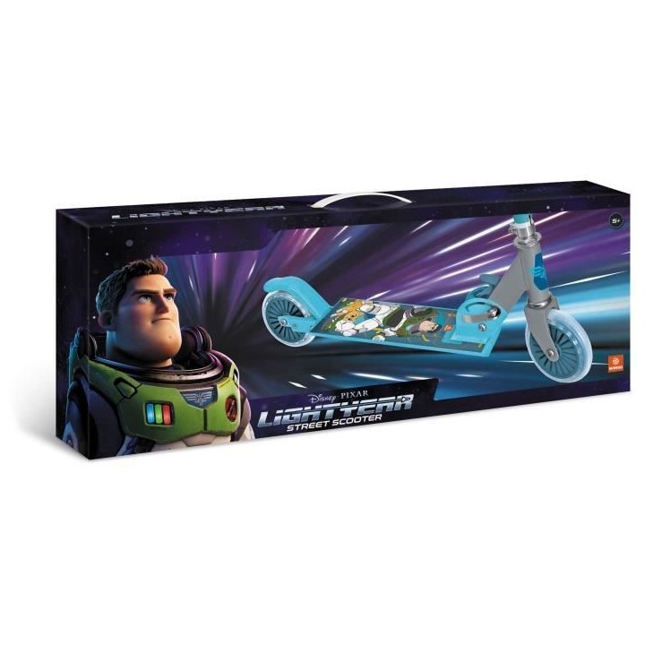 MONDO - Trottinette / Patinette 2 roues pliable - Disney - Pixar - Buz