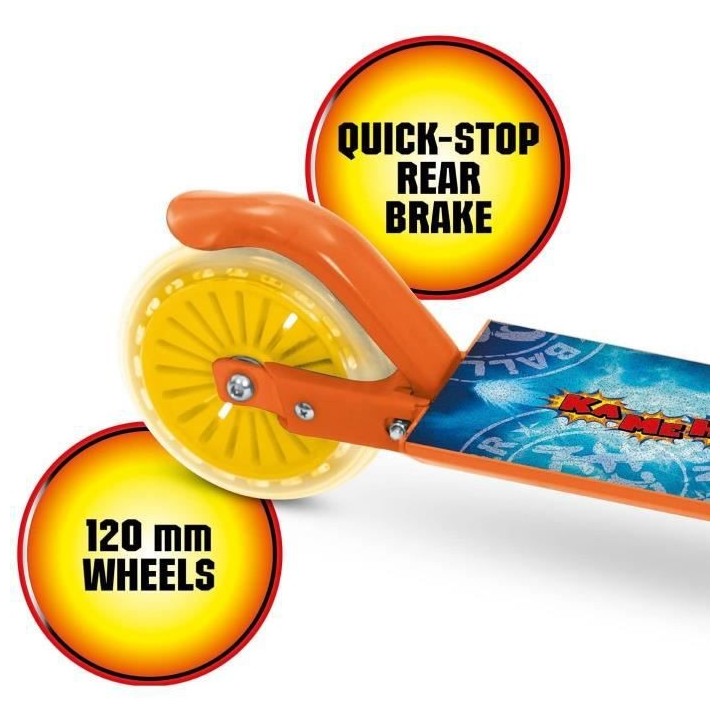 MONDO - Trottinette / Patinette 2 roues pliable - Dragon Ball