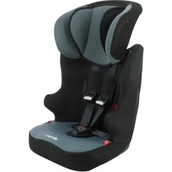 Siege auto NANIA RACER Groupe 1/2/3 (9-36Kg) - Tetiere réglable en hauteur - 3 étoiles ADAC - Access gris - Fabriqué en Franc