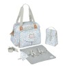 BEABA, Sac a langer Geneve II, Modulable, Grande contenance, Rangements multiples, Pochette avant amovible, Cherry Blossom