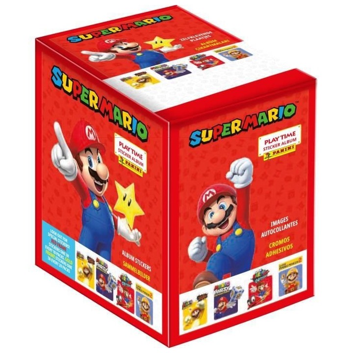 SUPER MARIO STICKERS Boite de 50 pochettes