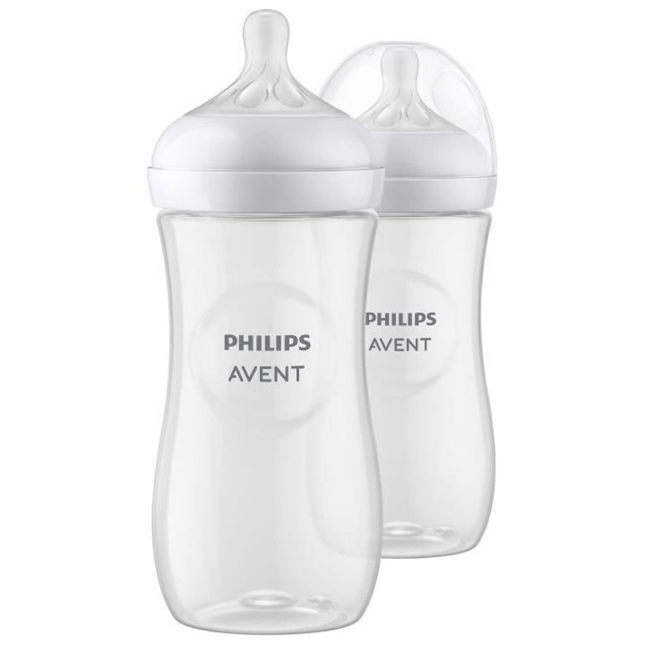 Lot de 2 Biberons Natural 3.0 PHILIPS AVENT SCY906/02 - 330 ml