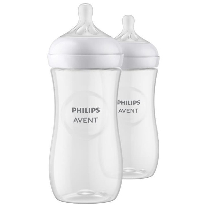Lot de 2 Biberons Natural 3.0 PHILIPS AVENT SCY906/02 - 330 ml