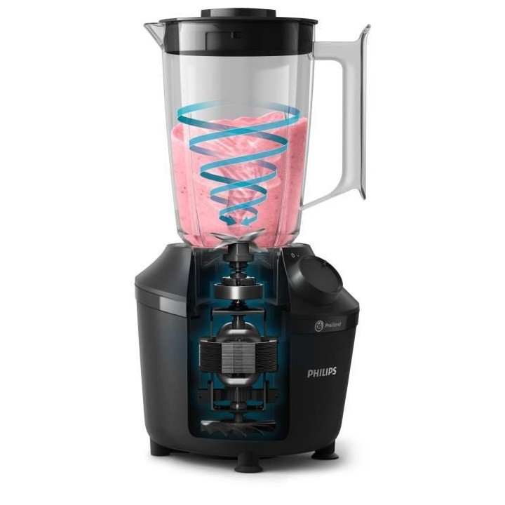 PHILIPS Blender Daily HR2041/41, 450W, 4 lames ProBlend 4, Bol plastiq