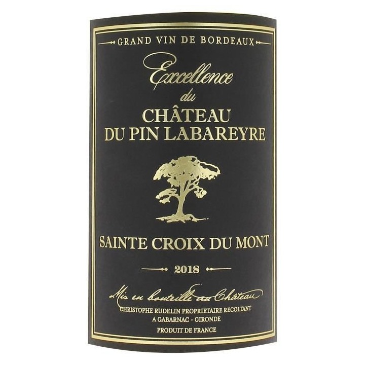 Excellence du Château du Pin Labareyre 2017 Sainte Croix du Mont - Vi