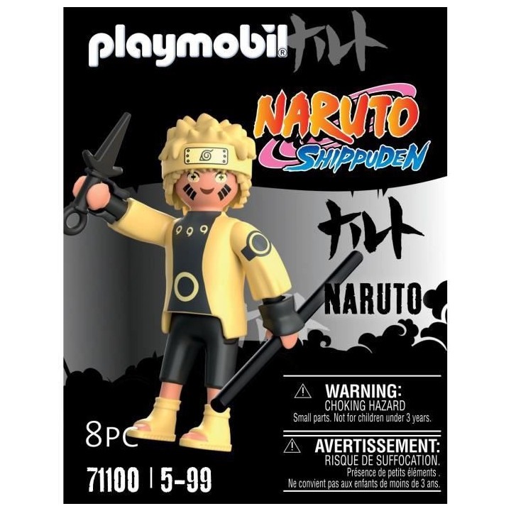 PLAYMOBIL 71100 Naruto Rikudou Sennin Mode - Naruto Shippuden - Héros