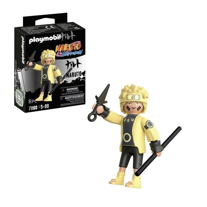 PLAYMOBIL 71100 Naruto Rikudou Sennin Mode - Naruto Shippuden - Héros