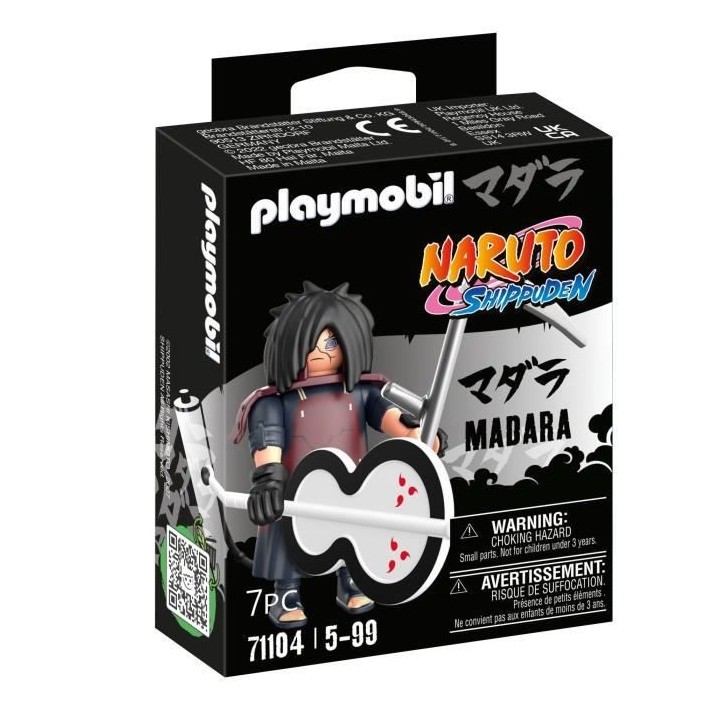PLAYMOBIL 71104 Madara - Naruto Shippuden - Héros issu de manga ninja