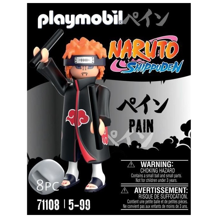 PLAYMOBIL 71108 Pain - Naruto Shippuden - Héros issu de manga ninja