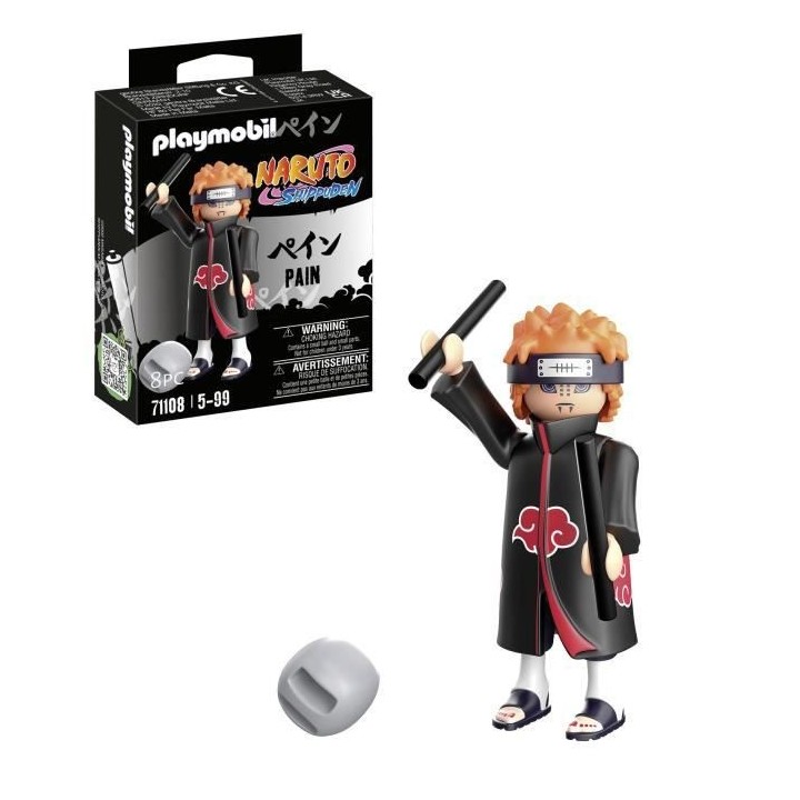PLAYMOBIL 71108 Pain - Naruto Shippuden - Héros issu de manga ninja