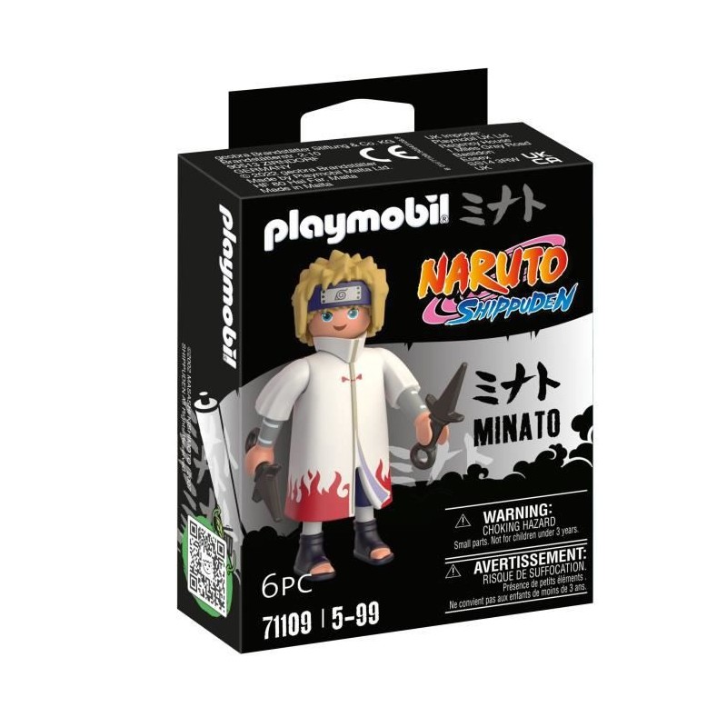 PLAYMOBIL 71109 Minato - Naruto Shippuden - Héros issu de manga ninja