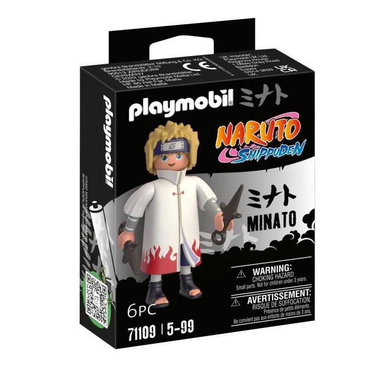 PLAYMOBIL 71109 Minato - Naruto Shippuden - Héros issu de manga ninja