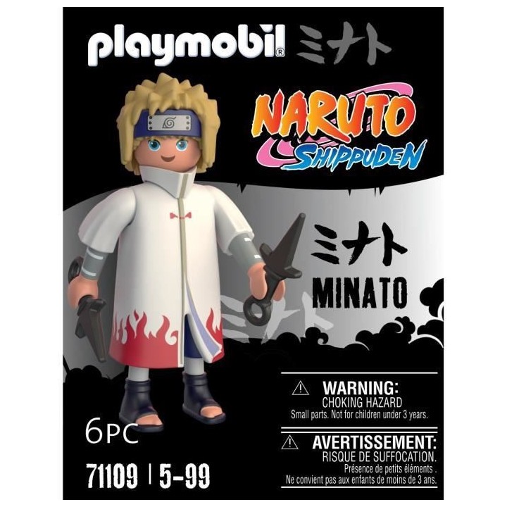 PLAYMOBIL 71109 Minato - Naruto Shippuden - Héros issu de manga ninja