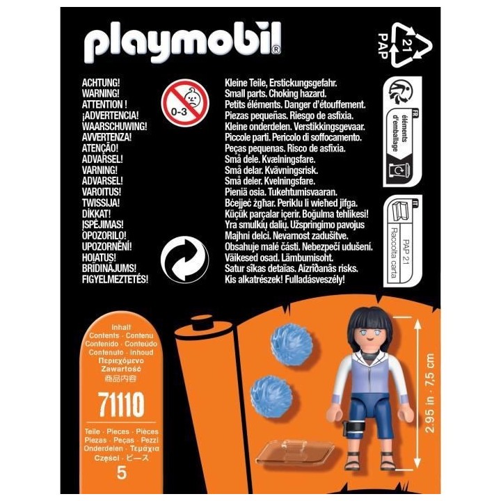 PLAYMOBIL 71110 Hinata - Naruto Shippuden - Héros issu de manga ninja