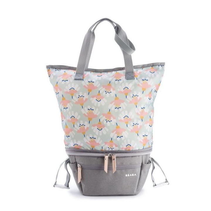 Béaba Les Sorties Sac a Langer Biarritz Gris Chiné