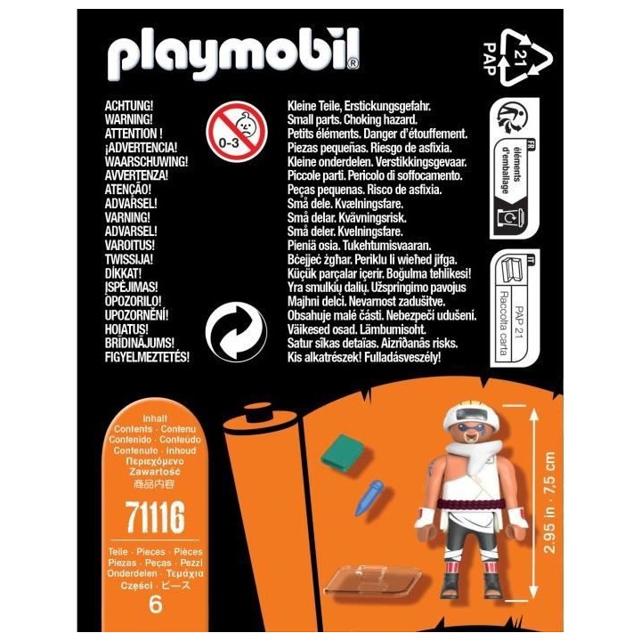 PLAYMOBIL 71116 Killer B - Naruto Shippuden - Héros issu de manga nin