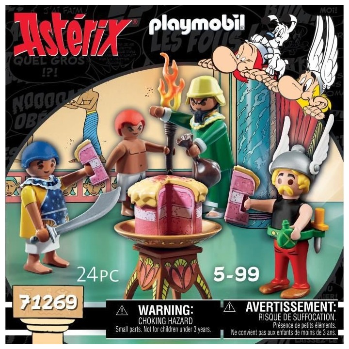 PLAYMOBIL - 71269 - Astérix : Amonbofis et le gâteau empoisonné