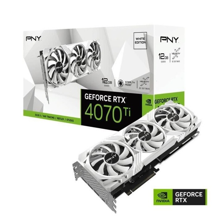 PNY - Carte Graphique - GEFORCE RTX™ - 4070 Ti 12GB VERTO Triple Fan