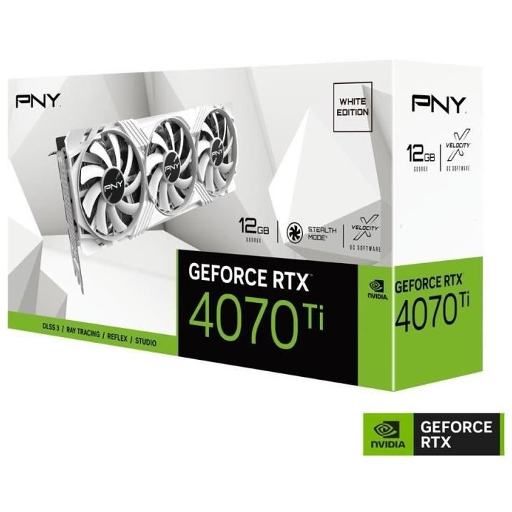 PNY - Carte Graphique - GEFORCE RTX™ - 4070 Ti 12GB VERTO Triple Fan
