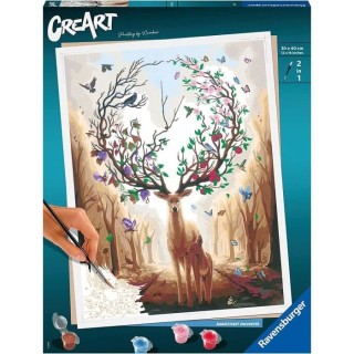 CreArt 30x40 cm - Magic deer - Série B Numéro d'art - 00020273 - Des