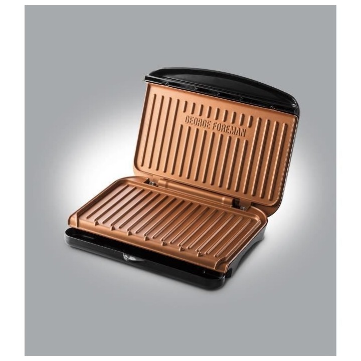 Fit Grill Copper Medium George Foreman 25811-56 - 2 en 1 - Rangement p