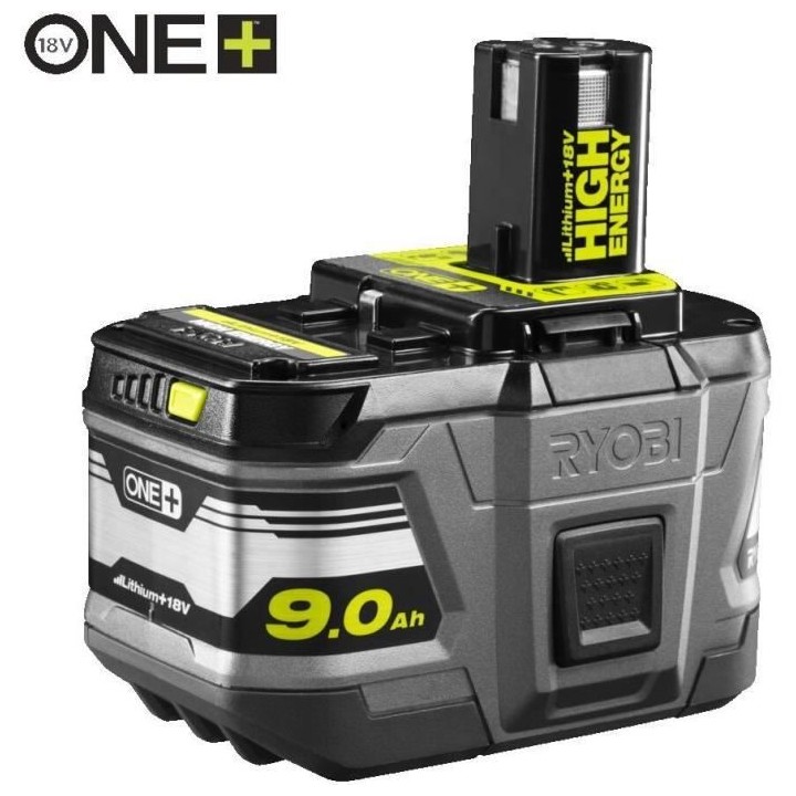 1 batterie lithium+ 18V - 9,0 Ah High Energy - gestion individuelle de