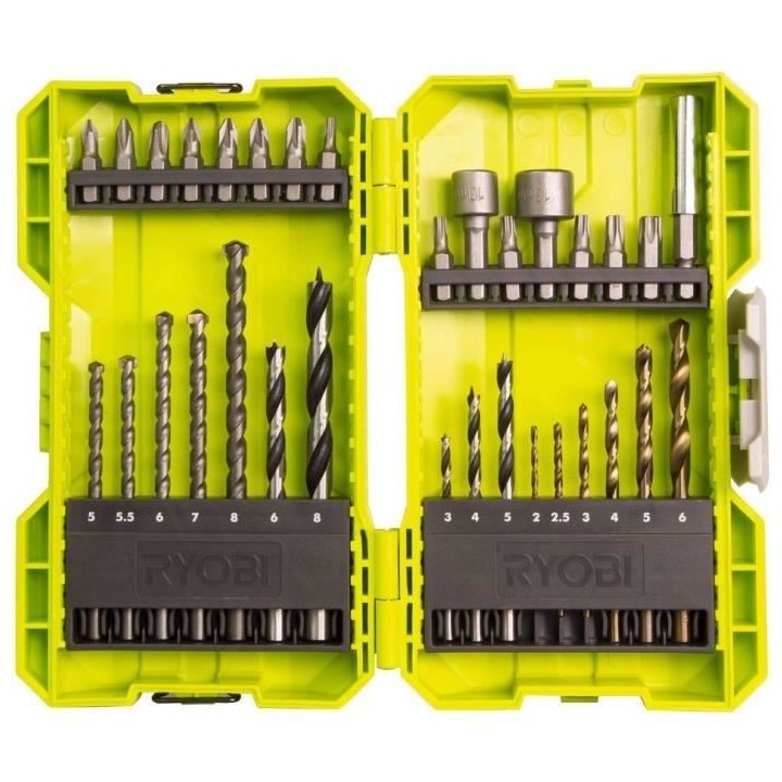 Coffret empilable de 32 accessoires RYOBI mixte perçage - vissage - b
