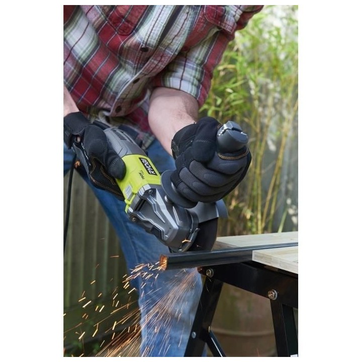 Meuleuse d'angle RYOBI 750W 115mm RAG750-115G