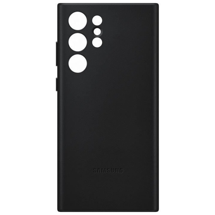 Coque en cuir G S22Ultra Noir