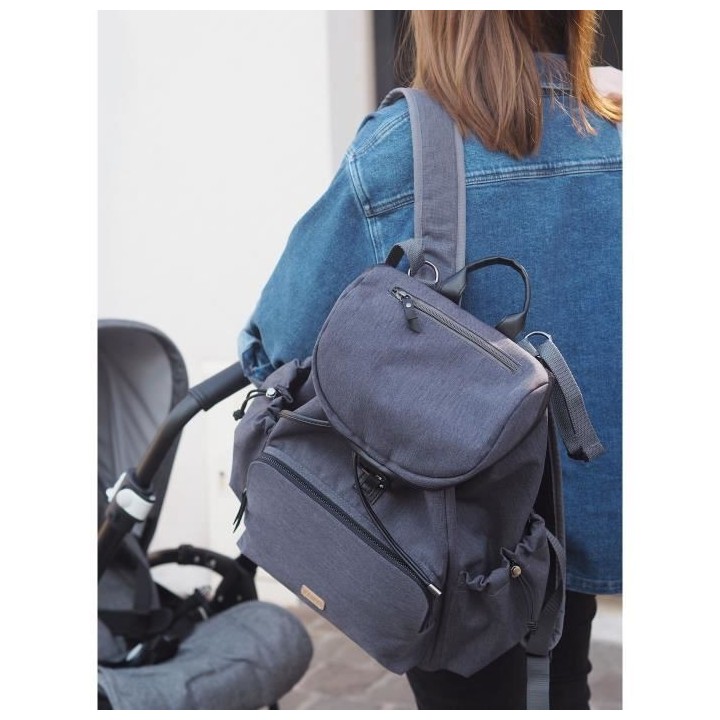 BÉABA Sac Vancouver, Sac a dos a langer, Dark Grey