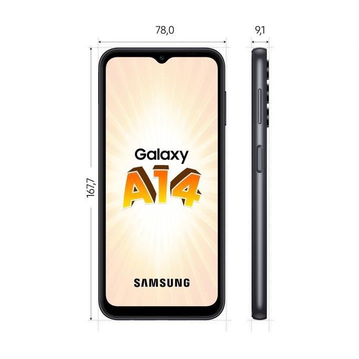 SAMSUNG Galaxy A14 4G Noir 128 Go