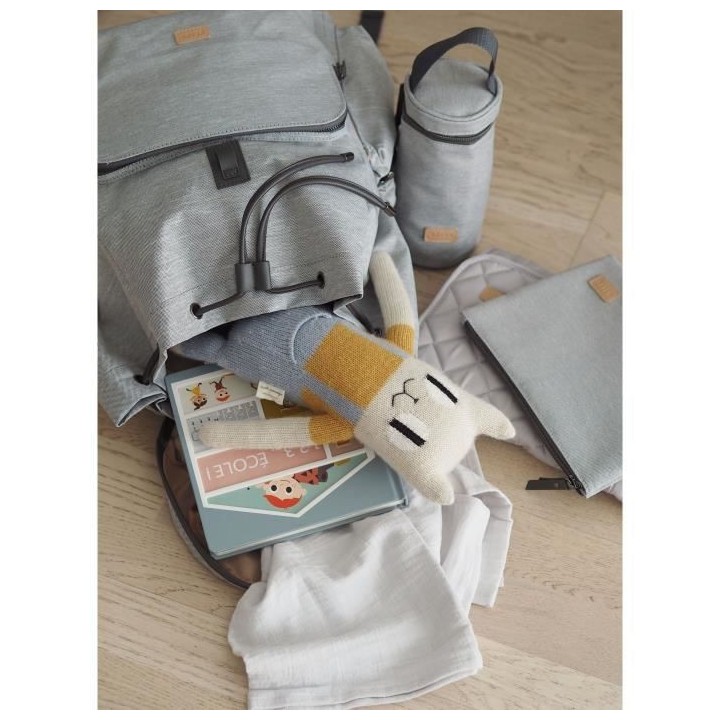 BÉABA Sac Vancouver, Sac a dos a langer, Heather grey