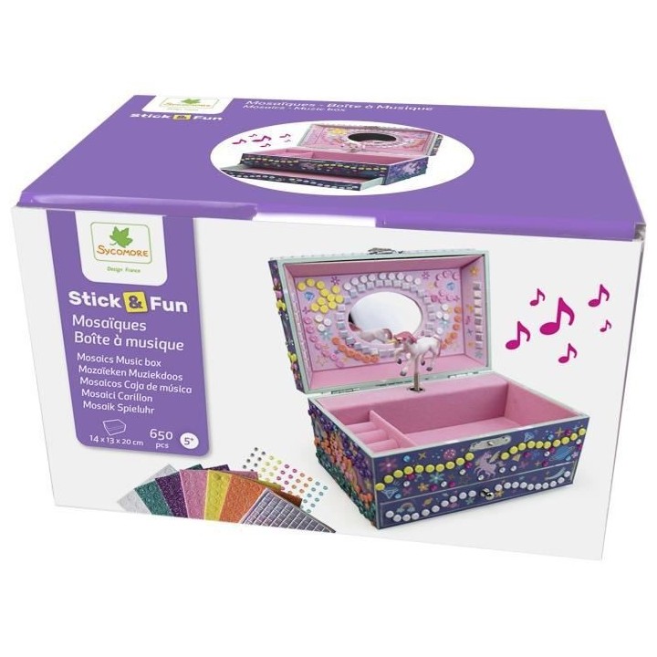 SYCOMORE - BOITE A MUSIQUE DIMENSIONS : 19 x 12,5 x 11,8 A PERSONNALIS