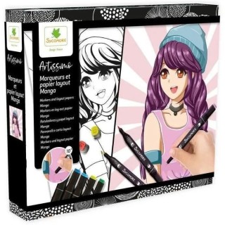 SYCOMORE - MARQUEURS ET PAPIERS MANGA GARCON