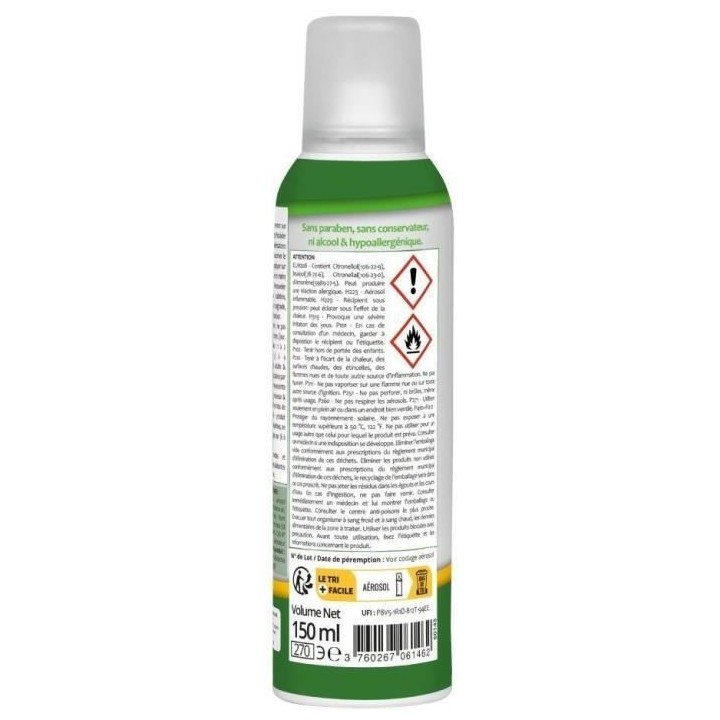 TERRA NOSTRA - Anti-moustiques cutané 6H - Bébé +6 mois Femme encei