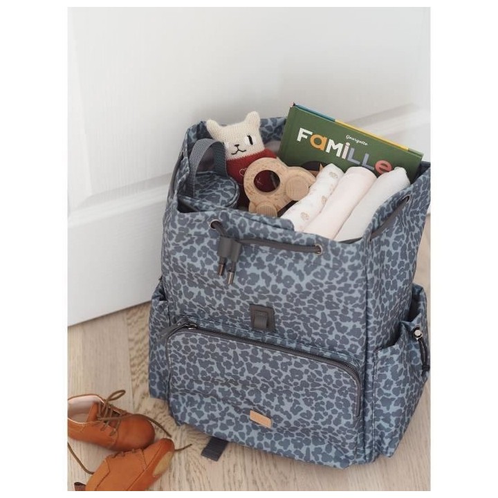 BÉABA Sac Vancouver, Sac a dos a langer, Dark Cherry Blossom